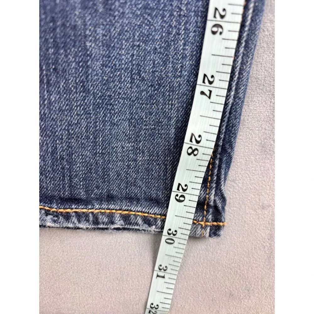 Levis 522 Tapered Fit Blue Denim Jeans Mens W32 L32 Medium Wash